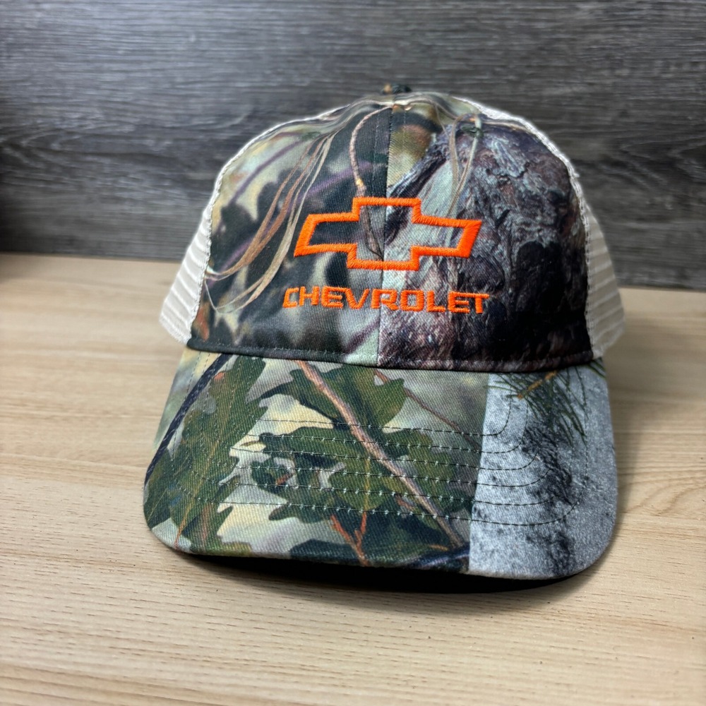 Chevrolet Hat Cap Strap Back Green Camo Cars‎ Trucks Outdoor